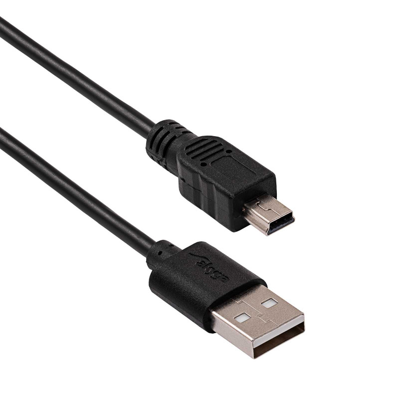 Akyga AK-USB-03 USB 2.0 -kaapeli USB-A (M) - Mini-USB-B 5-pin (M), 1,8 m, musta