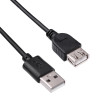 Akyga AK-USB-07 USB 2.0 -jatkokaapeli USB-A uros - naaras, 1,8 m, musta