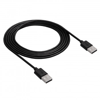Akyga AK-USB-11 USB 2.0 -kaapeli USB-A (M) - USB-A (M), 1,8 m, musta