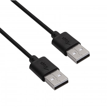 Akyga AK-USB-11 USB 2.0 -kaapeli USB-A (M) - USB-A (M), 1,8 m, musta