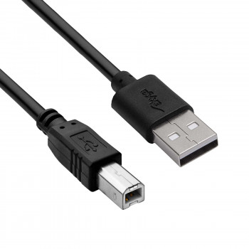 Akyga AK-USB-12 USB 2.0 -tulostinkaapeli USB-A (M) - USB-B (M), 3 m, musta