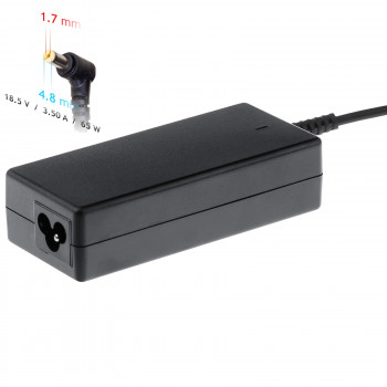 Akyga AK-ND-09 kannettavan tietokoneen virtalähde 18,5 V, 65 W, 4,8 x 1,7 mm, 1,2 m, HP