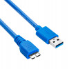 Akyga AK-USB-13 USB 3.0 -kaapeli USB-A (M) - Micro USB-B (M), 1,8 m, musta