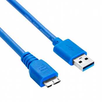 Akyga AK-USB-13 USB 3.0 -kaapeli USB-A (M) - Micro USB-B (M), 1,8 m, musta