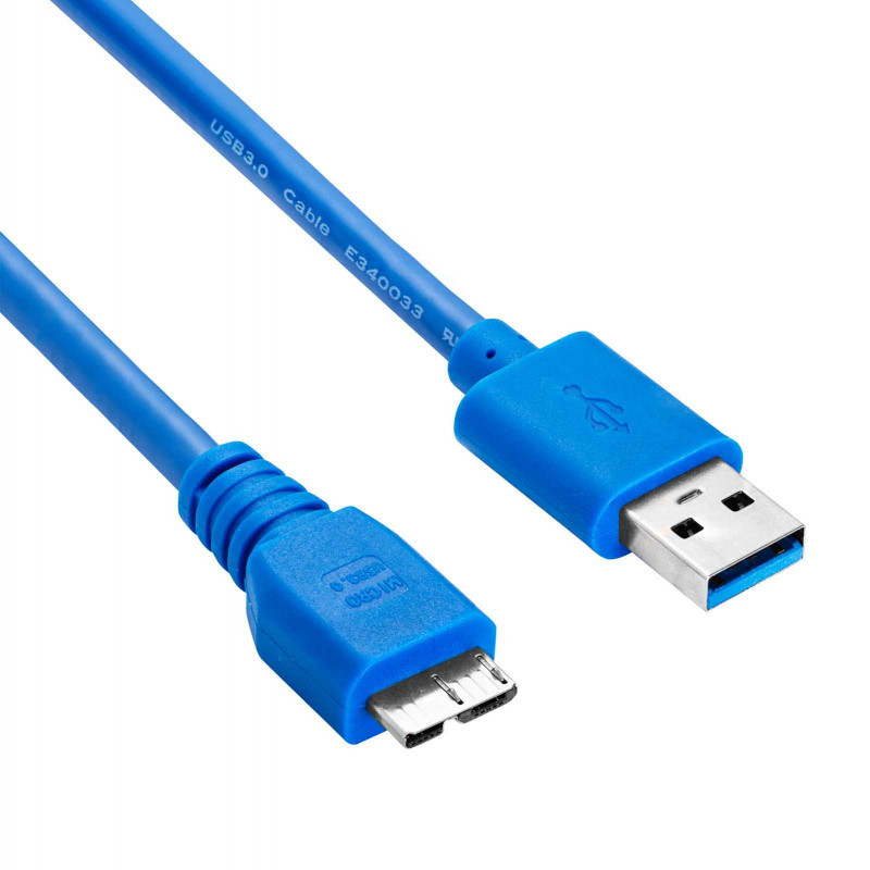 Akyga AK-USB-13 USB 3.0 -kaapeli USB-A (M) - Micro USB-B (M), 1,8 m, musta