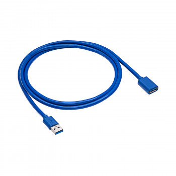 Akyga AK-USB-10 USB 3.0 -jatkokaapeli USB-A uros - naaras, 1,8 m, musta