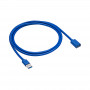 Akyga AK-USB-10 USB 3.0 -jatkokaapeli USB-A uros - naaras, 1,8 m, musta