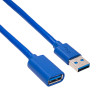 Akyga AK-USB-10 USB 3.0 -jatkokaapeli USB-A uros - naaras, 1,8 m, musta