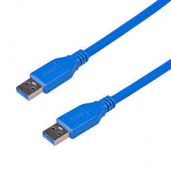 Akyga AK-USB-14 USB 3.0 -kaapeli USB-A (M) - USB-A (M), 1,8 m, sininen