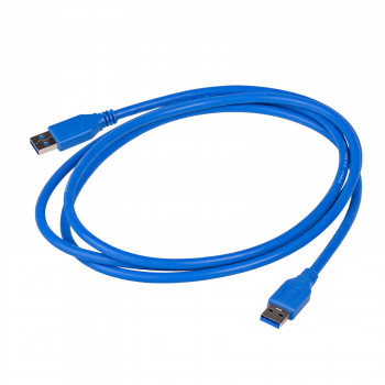 Akyga AK-USB-14 USB 3.0 -kaapeli USB-A (M) - USB-A (M), 1,8 m, sininen