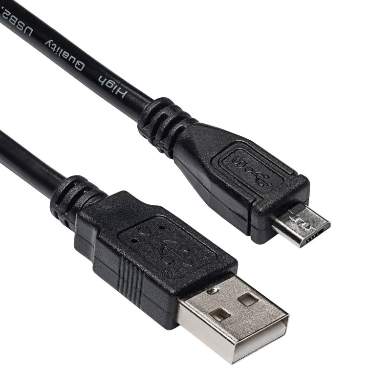 Akyga AK-USB-21 USB 2.0 -kaapeli USB-A (M) - Micro USB-B (M), 1 m, musta