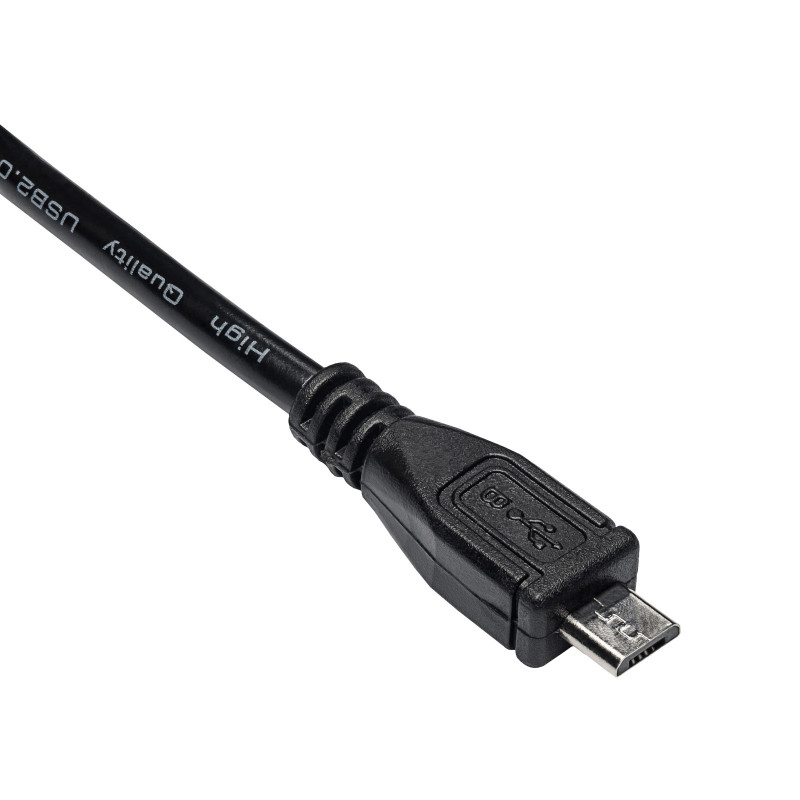 Akyga AK-USB-21 USB 2.0 -kaapeli USB-A (M) - Micro USB-B (M), 1 m, musta
