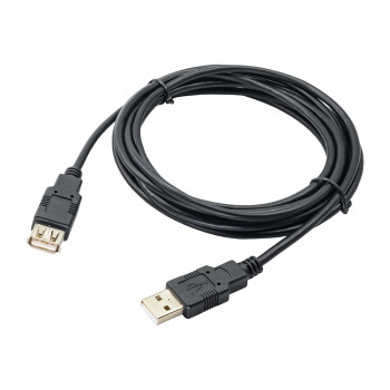 Akyga AK-USB-19 USB 2.0 -jatkokaapeli USB-A (M) - USB-A (F), 3 m, musta