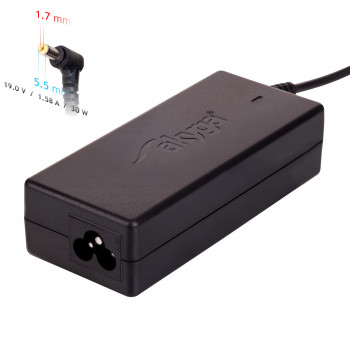 Akyga AK-ND-21 kannettavan tietokoneen virtalähde 19 V / 1,58 A, 30 W, 5,5 x 1,7 mm, 1,2 m, Acer