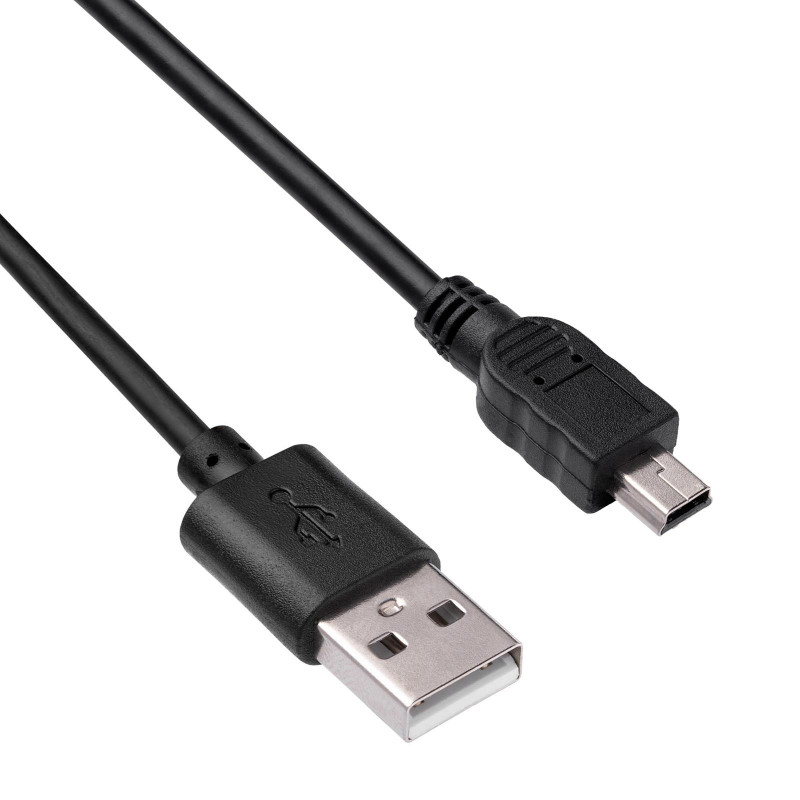 Akyga AK-USB-22 USB 2.0 -kaapeli USB-A (M) - Mini USB-B 5-pin (M), 1 m, musta