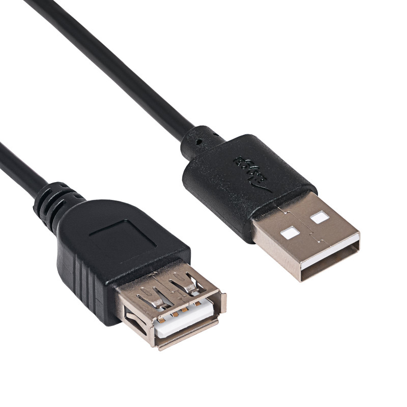 Akyga AK-USB-23 USB 2.0 -jatkokaapeli USB-A (M) - USB-A (F), 15 cm, musta