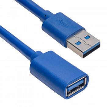 Akyga AK-USB-28 USB 3.0 -jatkokaapeli USB-A (M) - USB-A (F), 1 m, musta