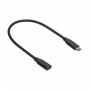 Akyga AK-USB-32 USB-C (M) - USB-C (F) jatkokaapeli, USB 3.1, 0,3 m