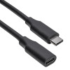 Akyga AK-USB-32 USB-C (M) - USB-C (F) jatkokaapeli, USB 3.1, 0,3 m