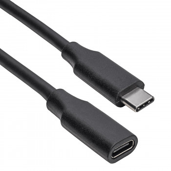 Akyga AK-USB-32 USB-C (M) - USB-C (F) -jatkokaapeli, USB 3.1, 0,3 m
