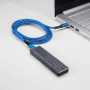 Akyga AK-USB-38 USB-C - USB-C -kaapeli, USB 2.0, 100 W, 1,8 m, sininen