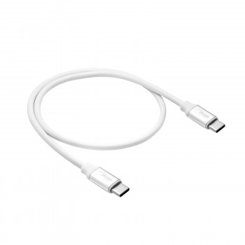 Akyga AK-USB-39 USB-C - USB-C -kaapeli, USB 2.0, 60 W, 0,5 m, valkoinen