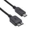 Akyga AK-USB-44 Micro-USB B (M) - USB-C (M) -kaapeli, USB 3.1, 1 m