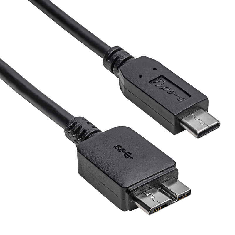 Akyga AK-USB-44 Micro-USB B (M) - USB-C (M) -kaapeli, USB 3.1, 1 m