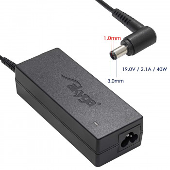 Akyga AK-ND-22 kannettavan tietokoneen virtalähde 19 V / 2,1 A, 40 W, 3,0 x 1,0 mm, 1,2 m, Samsung