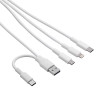 Akyga AK-USB-52 USB-kaapeli USB-A + USB-C - Micro-USB + USB-C + Lightning, 1,2 m