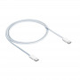 Akyga AK-USB-51 punottu USB-C - USB-C -kaapeli iPhone 15, USB 2.0, 60 W, 1 m, valkoinen