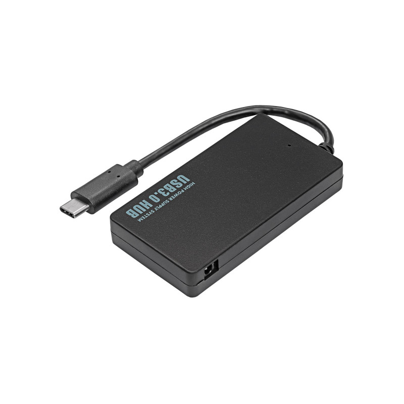 Akyga AK-AD-52 aktiivinen USB-C-keskitin, USB-C (M) - 4x USB-A (F), USB 3.1, 20 cm