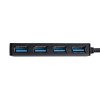 Akyga AK-AD-52 aktiivinen USB-C-keskitin, USB-C (M) - 4x USB-A (F), USB 3.1, 20 cm