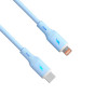 Akyga AK-USB-72 USB-C–Lightning-silikoonikaapeli, USB 2.0, 30 W, 1 m, sininen