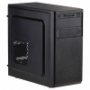 Akyga AK17BK Micro-ATX-tornikotelo, 2x USB 3.0, ilman virtalähdettä, musta