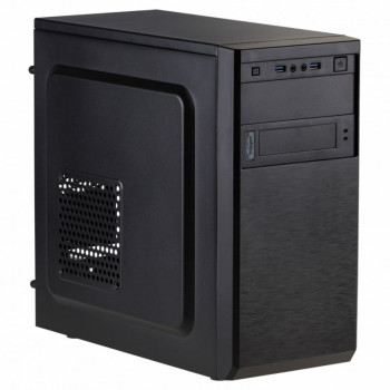 Akyga AK17BK Micro-ATX-tornikotelo, 2x USB 3.0, ilman virtalähdettä, musta