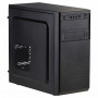 Akyga AK17BK Micro-ATX-tornikotelo, 2x USB 3.0, ilman virtalähdettä, musta