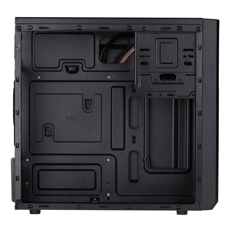 Akyga AK17BK Micro-ATX-tornikotelo, 2x USB 3.0, ilman virtalähdettä, musta