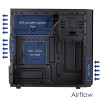 Akyga AK17BK Micro-ATX-tornikotelo, 2x USB 3.0, ilman virtalähdettä, musta