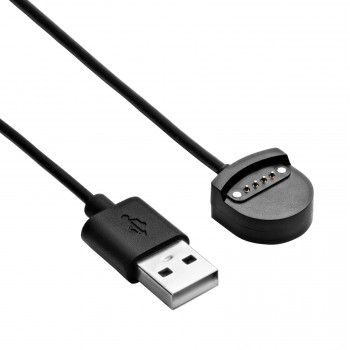 Akyga AK-SW-56 latauskaapeli Ticwatch S / E -kellolle, USB-A, 1 m
