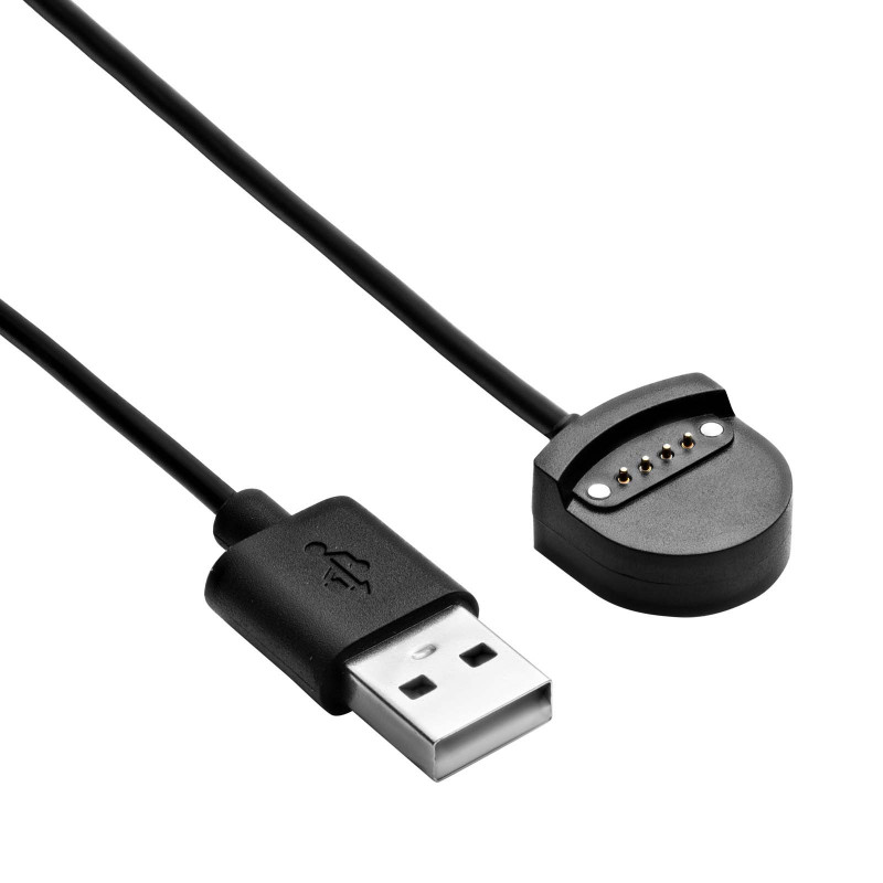 Akyga AK-SW-56 latauskaapeli Ticwatch S / E -kellolle, USB-A, 1 m