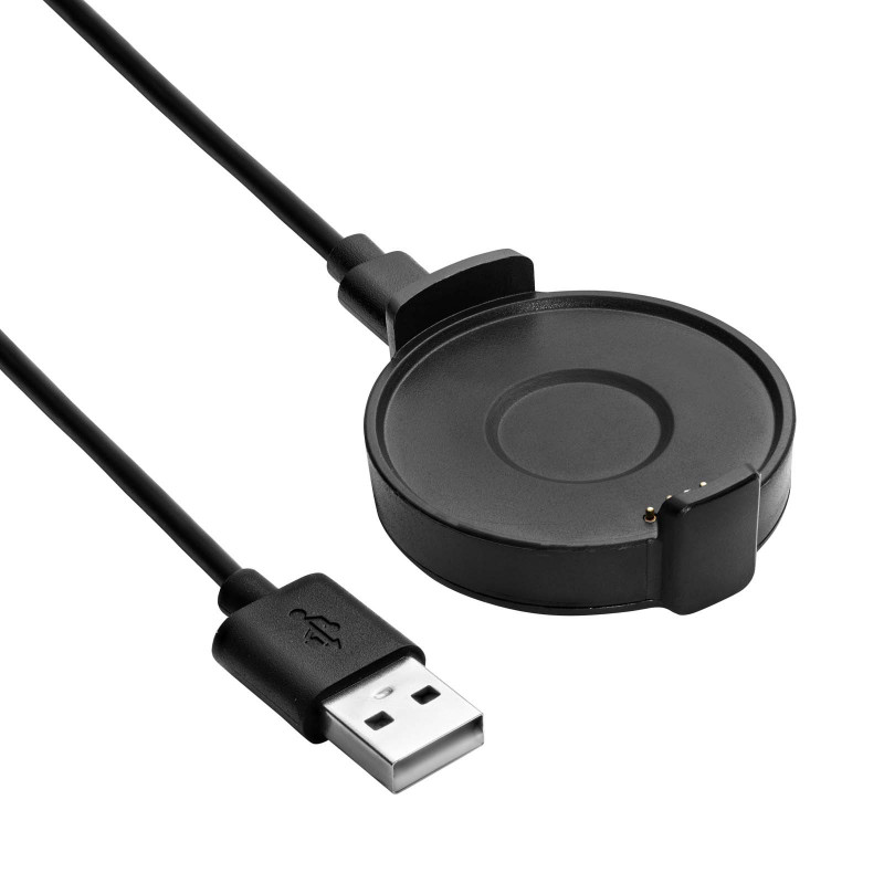 Akyga AK-SW-59 latausalusta Ticwatch PRO -kellolle, USB-A / Micro-USB-B-kaapeli, 1 m