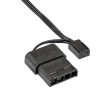 Akyga AW-12E-BR 120 mm kotelotuuletin, 33 punaista LEDiä, Molex, musta
