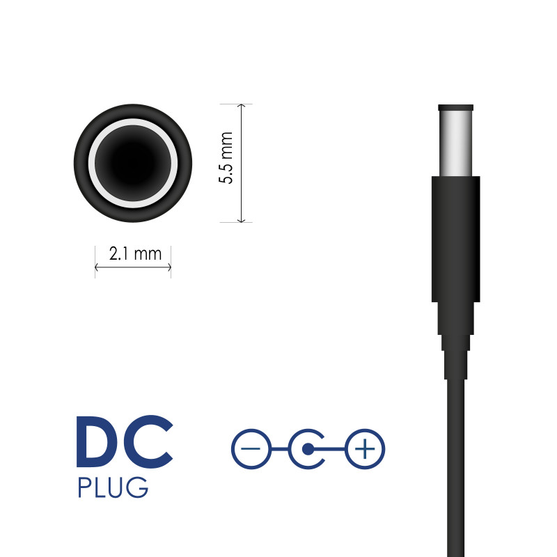 Akyga AK-EV-06 laturi 48 V akuille, 54,6 V / 2 A 110 W, DC 5,5 x 2,1 mm, 1 m