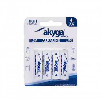 Akyga AKY2068 AA LR6 alkaliparisto 1,5 V 3050 mAh, 4 kpl (blisteri)
