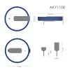 Akyga AKY1108 CR2032 HP2C litiumparisto 3 V 210 mAh, 2 nastaa, 17,8 mm jako (THT)