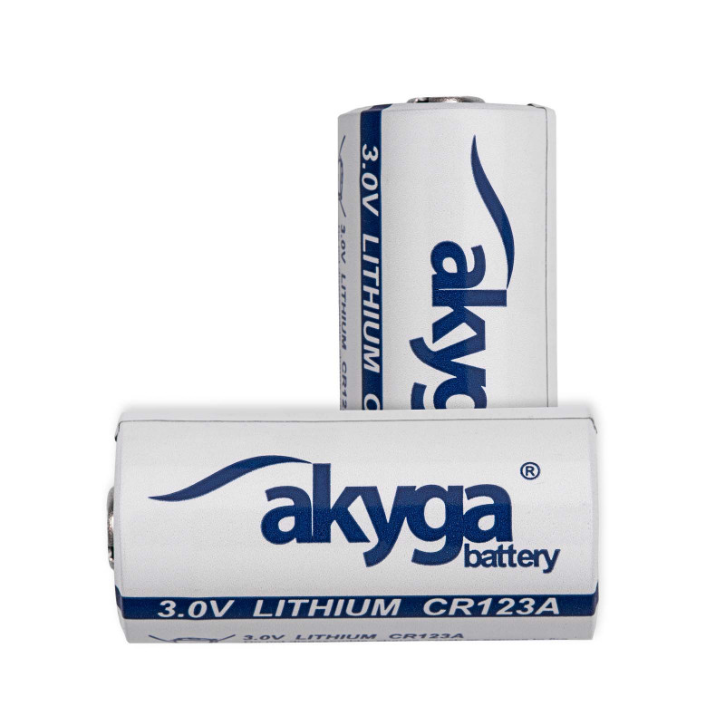 Akyga AKY1235 CR123A litiumparisto 3 V 1500 mAh, korkea lämpötila jopa 85 °C