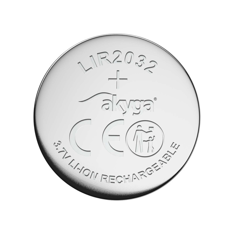 Akyga UltraCoin AKY1707 LIR2032 ladattava Li-Ion-nappiparisto 3,7 V 70 mAh