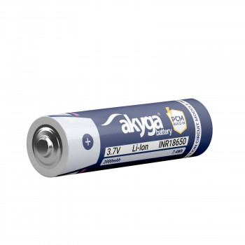 Akyga AKY2457 INR18650-20M Li-Ion-18650-akku 3,7 V 2000 mAh PCM-suojauksella