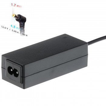 Akyga AK-ND-49 kannettavan tietokoneen laturi 12 V / 3,0 A, 36 W, 4,8 x 1,7 mm, 1,2 m, ASUSille